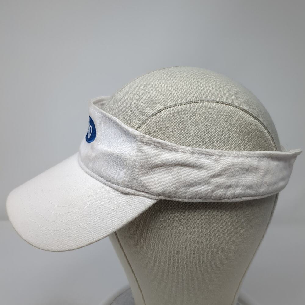 Zinpro Strapback Visor Hat Solid White One Size A… - image 3